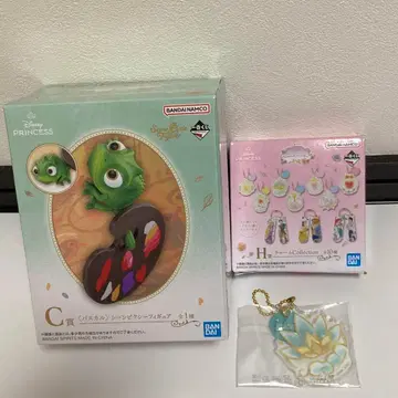 제일복권 디즈니 프린세스 C상 파스칼 장면 픽시 피규어 H상 2점