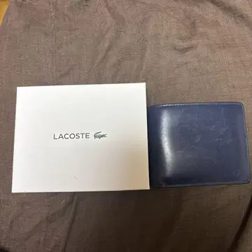 LACOSTE 네이비 접이식 지갑