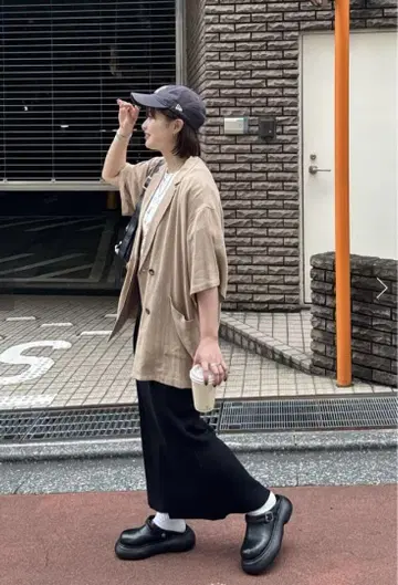 [미사용] 디스코트 자켓 베이지 계열