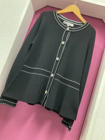 슈퍼 뷰티 스티치풍 디자인 니트 가디건