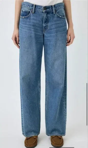MOUSSY 로우라이즈 데님 블루 23