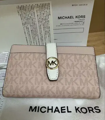 MICHAEL KORS 이단 접이식 지갑 핑크 새상품