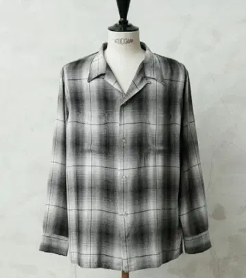 [ 새상품 ] WAIPER x TOWN CRAFT 옴브레 루프 칼라 셔츠