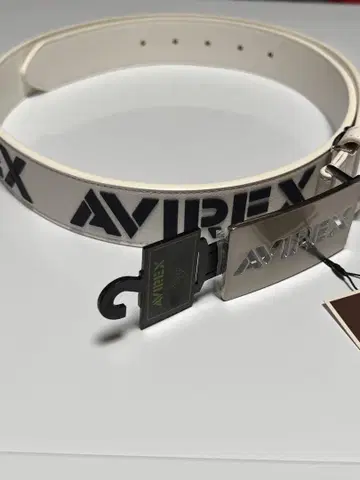 AVIREX 골프용 벨트 화이트