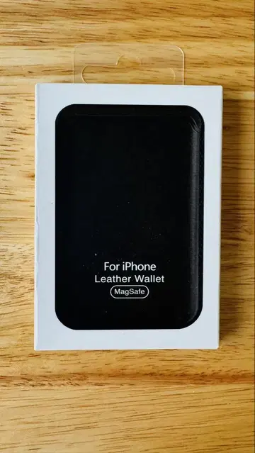 Apple iPhone 레더 월렛 블랙