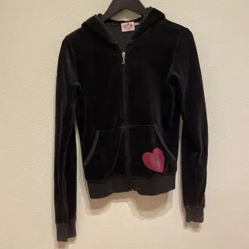 Juicy Couture 블랙 후드티 M