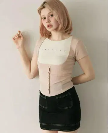 ANDMARY andmary Mary logo tops beige