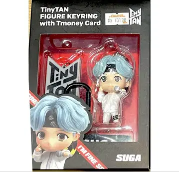 TinyTAN SUGA 피규어 키링 Tmoney 카드 포함