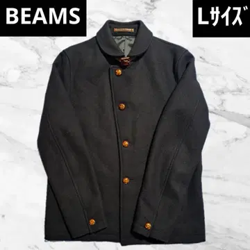 새상품급!! [ BEAMS ] 숏코트 블랙 울코트 스테디셀러