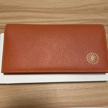 [미사용 새상품] 황궁 한정판 천연 가죽 장지갑 오렌지