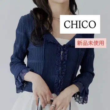 미사용 새상품 치코 긴팔 가디건 상의 걸리시 정가 6380엔 새상품급