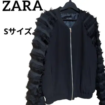 새상품급 [ ZARA ] 여성용 블루종 프린지 블랙 S사이즈