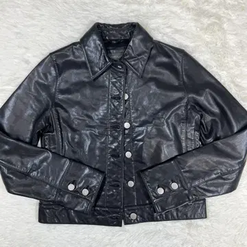 90s BANANA REPUBLIC 천연 가죽 라이더 자켓