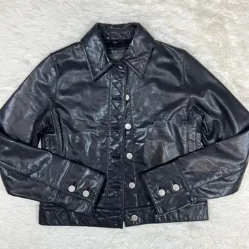90s BANANA REPUBLIC 천연 가죽 라이더 자켓