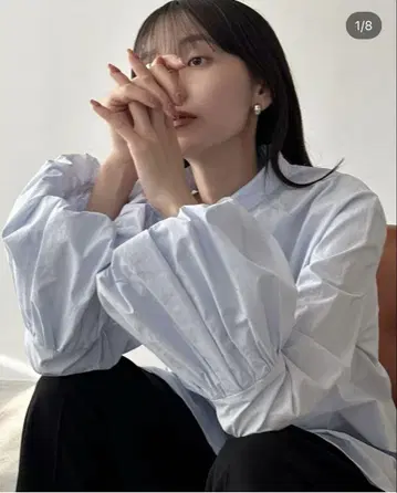 clane 벌룬 소매 셔츠