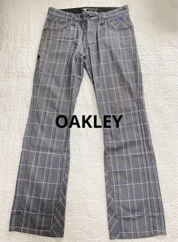 OAKLEY 그레이 계열 체크 팬츠 32