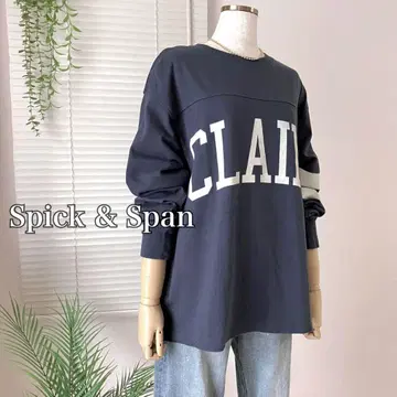 [ 2023AW ] Spick & Span 풋볼 로고 롱 티셔츠 티셔츠