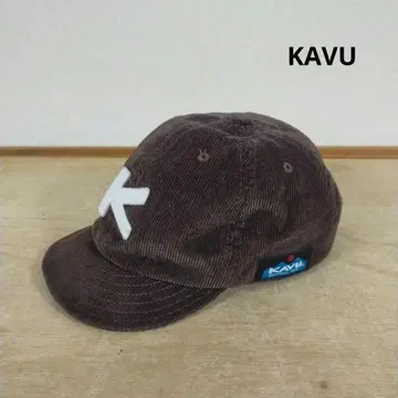 KAVU 카부 코듀로이 아웃도어 로고캡 모자