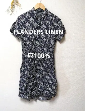 FLANDERS LINEN 플랜더스 린넨 원피스 린넨 린넨 꽃무늬