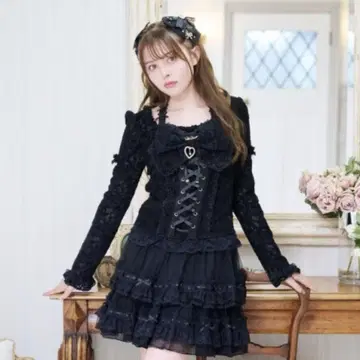 LIZLISA 레이스 니트 소트 상의