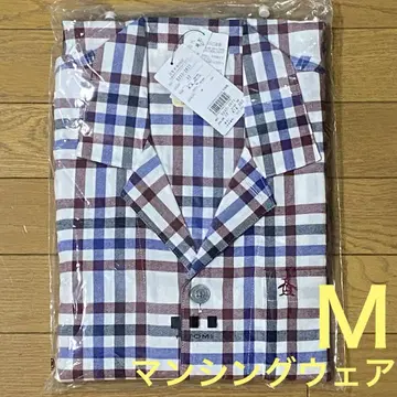 먼싱웨어 체크 긴팔 파자마 M
