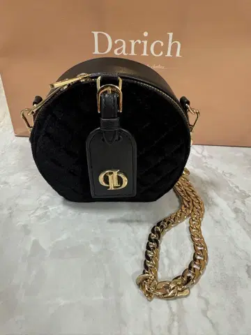 Darich 라운드형 숄더백 블랙