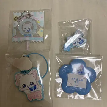 푸치큐아 하지메테 카페 유키 이름 배지 컬러풀 아크릴 반지 참