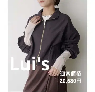 Lui's 루이스 팜 나일론 ZIP 블루종 세일 새상품 블랙
