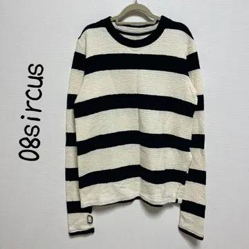 08sircus 보더 와플 티셔츠