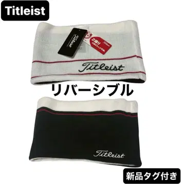 택 포함 새상품 Titleist 골프 넥워머 리버서블 블랙 화이트 빨간색
