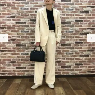유니클로 릴랙스 테일러드 자켓 턱 와이드 팬츠 셋업