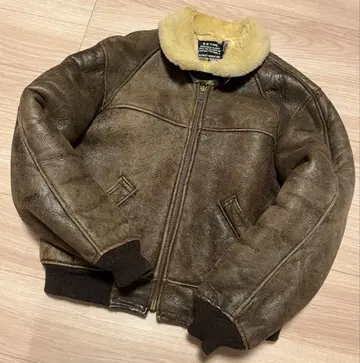 80s schott B-6 무톤 플라이트 재킷 42