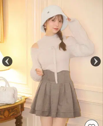 michellMacaron 미셸 마카롱 슬림 레그 스커트 모카 베이지 S