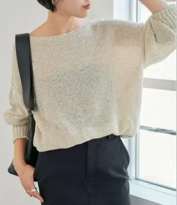 spick and span 페이퍼얀 2WAY 루즈 풀오버