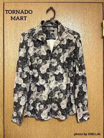 TORNADO MART 로즈 벨로아 멀티 드레스 셔츠