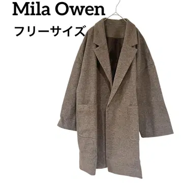 미사용품 Mila Owen [프리] 브라운 체스터 코트 겨울 의류