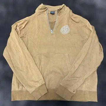 HUF 하프 지퍼 맨투맨 S 브라운