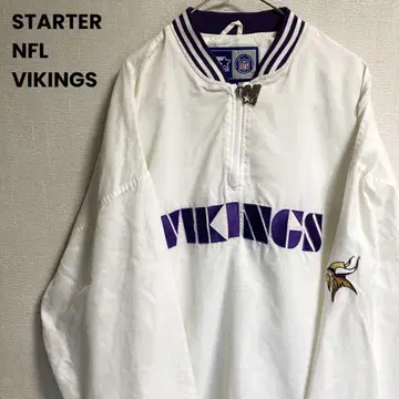 STARTER NFL 미네소타 바이킹스 나일론 풀오버 자켓