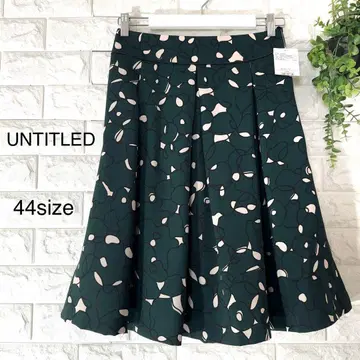 새상품 UNTITLED 플레어 스커트 44 사이즈 빅 사이즈 언타이틀