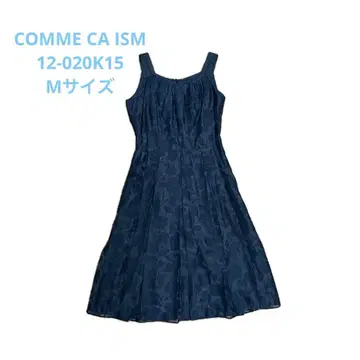 COMME CA ISM 파티 드레스 꽃무늬 블랙 M 사이즈