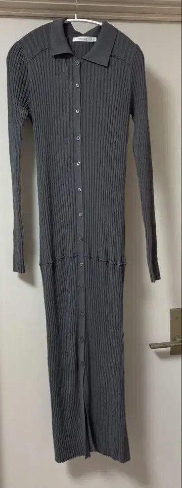 moussy 케이블 니트 롱 드레스