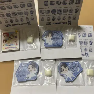 TinyTAN 캐릭터 마그넷 4개 세트