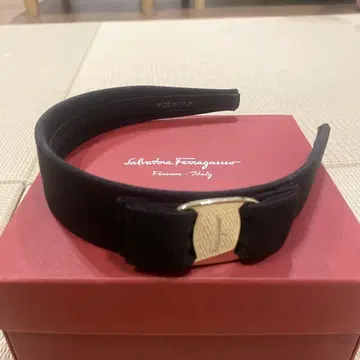 Salvatore Ferragamo 블랙 리본 헤어밴드