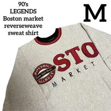 90s LEGENDS 보스턴 래글런 맨투맨 M 그레이 [ USA제 ]