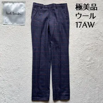 [컨디션 최상] 폴스미스 슬랙스 울 타탄 체크 네이비 현행 모델