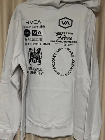 RVCA 후드 부착 후드티