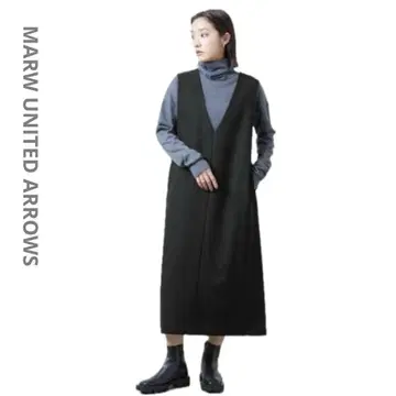 2023 말루 유나이티드 애로우즈 오버롤 스커트 38 블랙