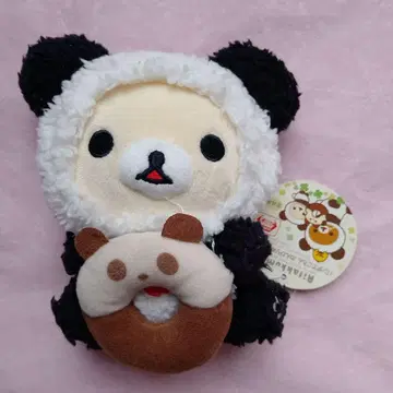 리락쿠마 팬더로 뒹굴뒹굴 느긋한 봉제 인형 도넛