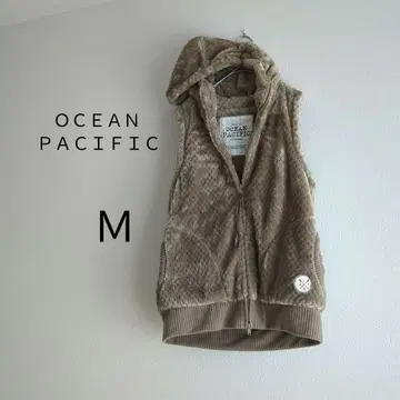OCEAN PACIFIC 베스트 아우터 M 보아 풀 집업 후드