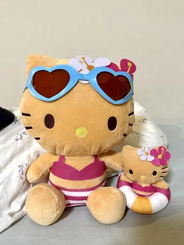 선탠 키티 갸루 키티 봉제 인형 스트랩 세트 제일복권